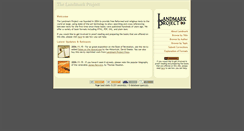 Desktop Screenshot of landmarkproject.net